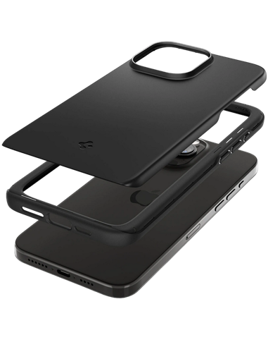 Husă Spigen iPhone 15 Pro Max Thin Fit, Negru