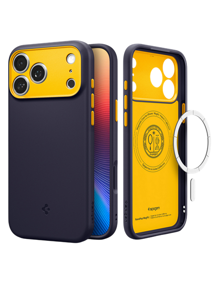 Чехол Spigen Nano Pop with MagSafe для Apple iPhone 17 Pro, Bluebery Navy