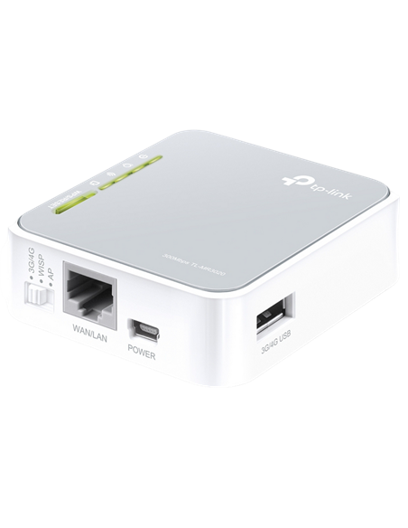 Беспроводной маршрутизатор TP-LINK TL-MR3020, 3G, 4G, Белый