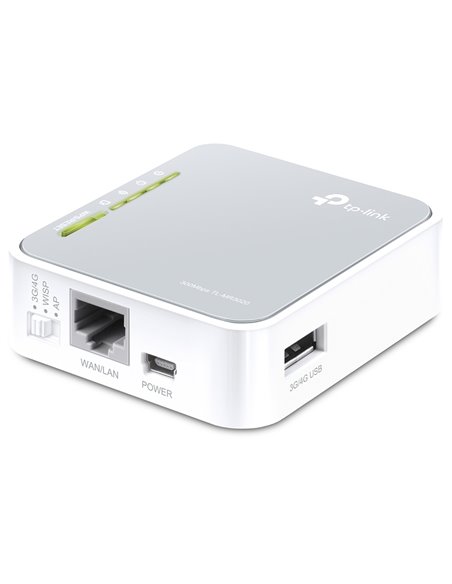 Беспроводной маршрутизатор TP-LINK TL-MR3020, 3G, 4G, Белый