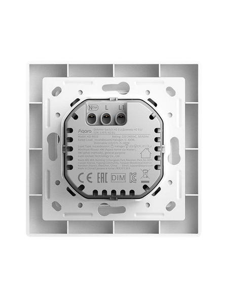 Comutator inteligent AQARA Dimmer Switch H2, Alb