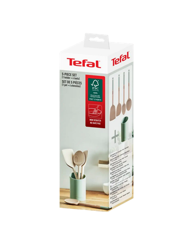 Набор кухонных принадлежностей Tefal K270S504, Бежевый