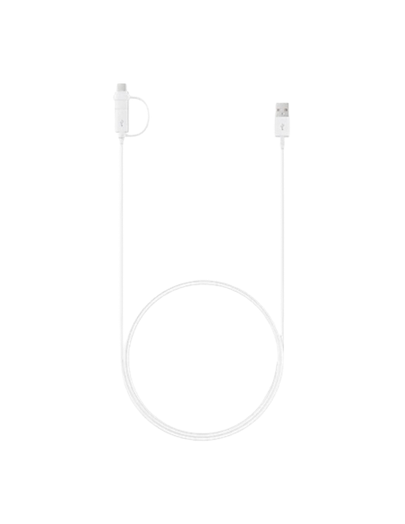 Зарядный кабель Samsung EP-DG930DWEGRU, USB Type-A/Micro USB, USB Type-C, 1,5м, Белый