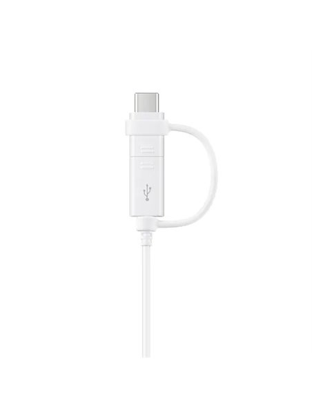Cablu de încărcare Samsung EP-DG930DWEGRU, USB Type-A/Micro USB, USB Type-C, 1,5m, Alb