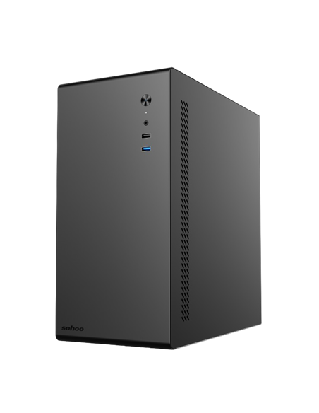 Carcasă PC Sohoo 6519BK, Micro-ATX, ATX, 