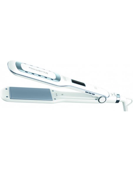 Placă de îndreptat părul Rowenta Wet & Dry Pro SF5010F0, Alb