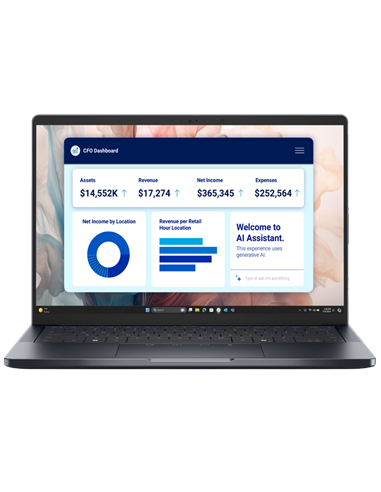 Laptop Business 14" DELL Pro 14 Premium PA14250, Magnesium, Intel Core Ultra 7 266V, 16GB/1024GB, Windows 11 Pro