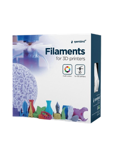 Filament pentru imprimantă 3D Gembird 3DP-PLA1.75-01-Y, PLA, Galben , 1.75 mm, 1kg 2