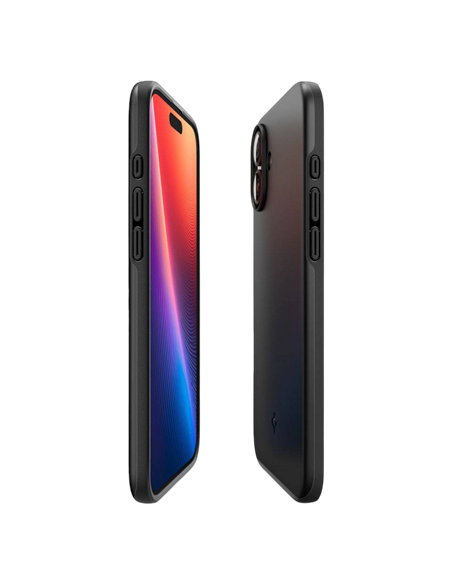Husă Spigen iPhone 16 Thin Fit Mag Magsafe, Negru