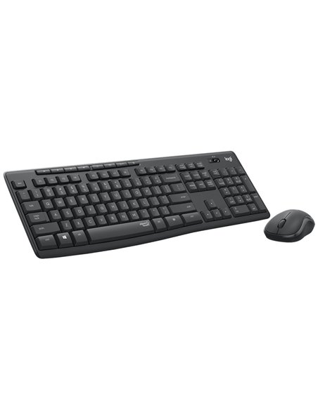Клавиатура и мышь Logitech MK295, Беспроводное, Графитовый