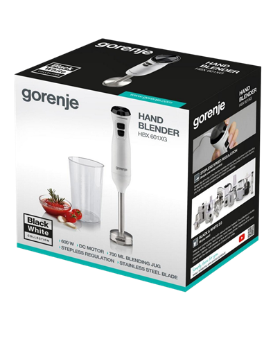 Погружной блендер Gorenje HBX601XG, Белый