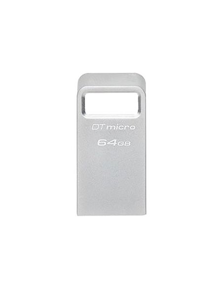 USB Flash накопитель Kingston DataTraveler Micro, 64Гб, Серебристый