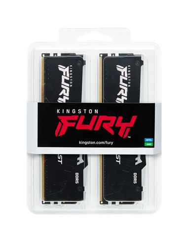 Оперативная память Kingston FURY Beast RGB, DDR5 SDRAM, 5600 МГц, 16Гб, KF556C36BBEAK2-16
