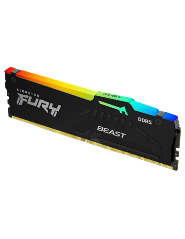 Оперативная память Kingston FURY Beast RGB, DDR5 SDRAM, 5600 МГц, 16Гб, KF556C36BBEAK2-16