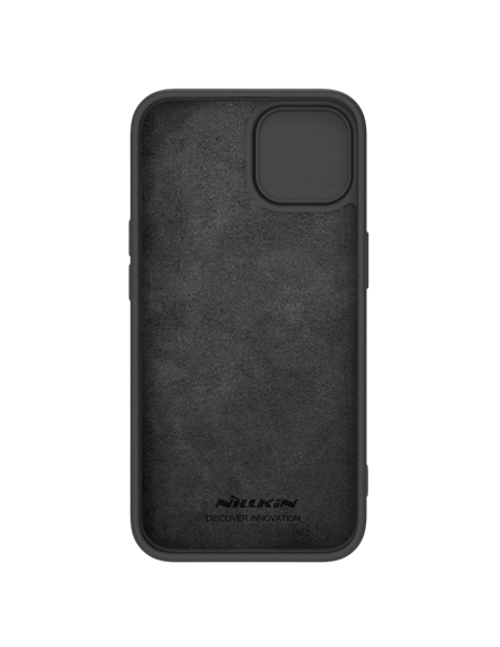 Husă Nillkin iPhone 15 Plus, CamShield Silky Silicone, Elegant Black