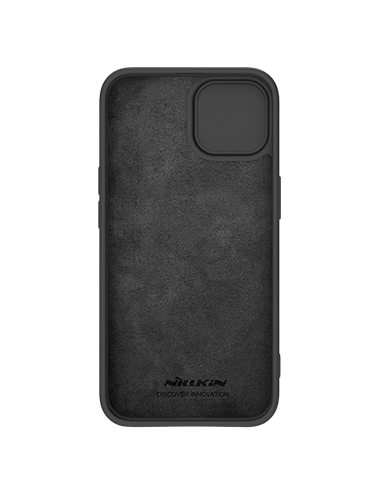 Husă Nillkin iPhone 15 Plus, CamShield Silky Silicone, Elegant Black
