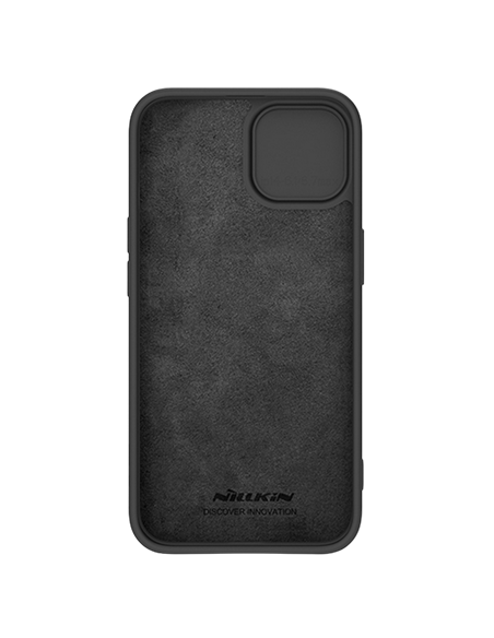 Husă Nillkin iPhone 15 Plus, CamShield Silky Silicone, Elegant Black