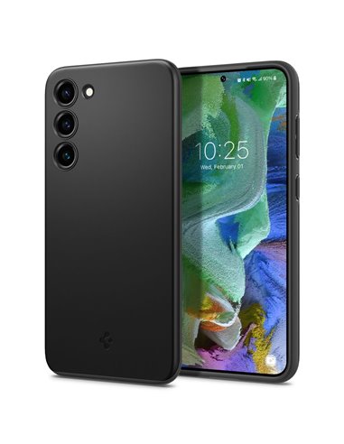 Чехол Spigen Samsung S23+, Thin Fit, Чёрный