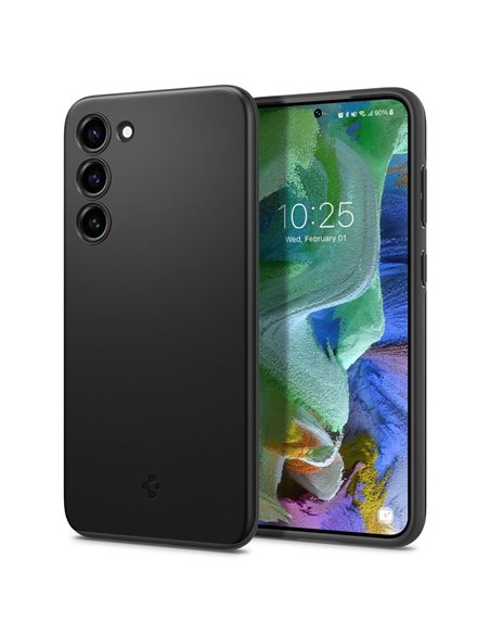 Чехол Spigen Samsung S23+, Thin Fit, Чёрный