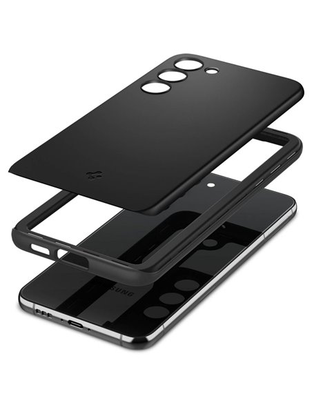Чехол Spigen Samsung S23+, Thin Fit, Чёрный