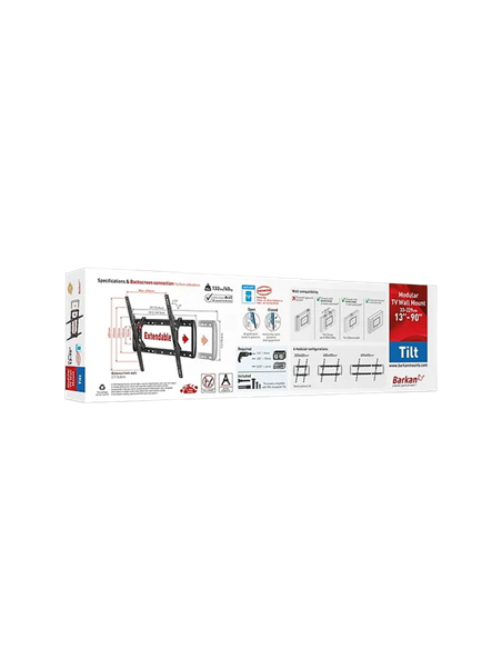 Наклонное настенное крепление BARKAN BM410T, Чёрный