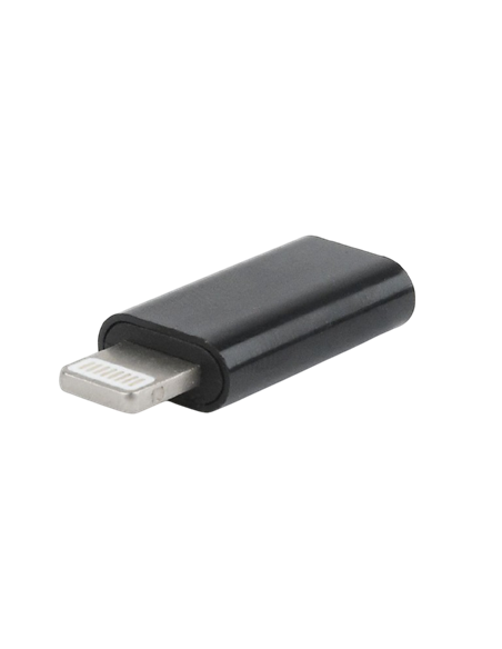 Аудио адаптер Cablexpert A-USB-CF8PM-01, Lightning - USB Type-C, Черный
