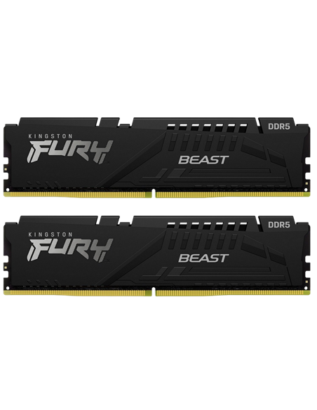 Memorie RAM Kingston FURY Beast, DDR5 SDRAM, 6400 MHz, 64GB, KF564C32BBEK2-64