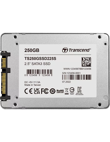 Накопитель SSD Transcend 225S, 250Гб, TS250GSSD225S
