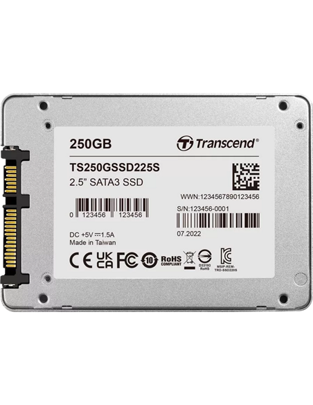 Накопитель SSD Transcend 225S, 250Гб, TS250GSSD225S