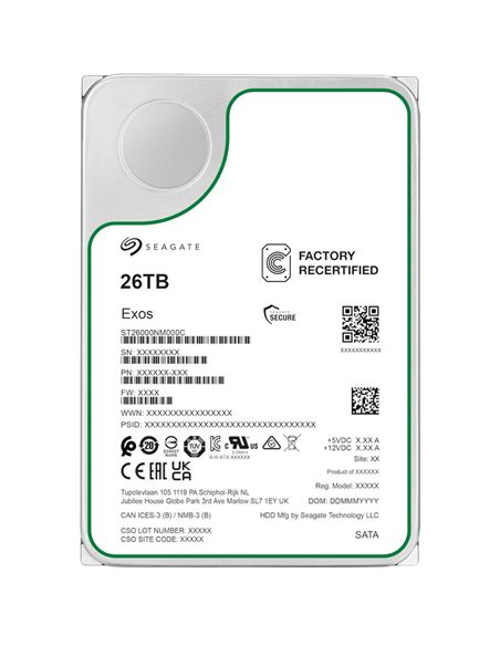 Жесткий диск Seagate Exos, 3.5", 26 TB <ST26000NM000C-FR>