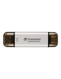 Внешний портативный SSD накопитель Transcend ESD310S, 1 ТБ, Серебристый (TS1TESD310S) 2