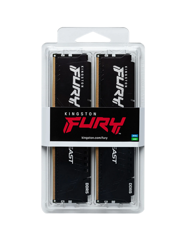 Memorie RAM Kingston FURY Beast, DDR5 SDRAM, 5600 MHz, 32 GB, KF556C36BBEK2-32