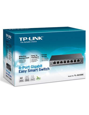 Сетевой коммутатор TP-LINK TL-SG108E, 8x 10/100/1000 Мбит/с