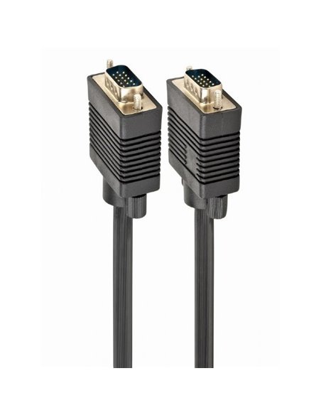 Видео кабель Cablexpert CC-PPVGA-30M-B, VGA D-Sub (M) - VGA D-Sub (M), 30м, Чёрный