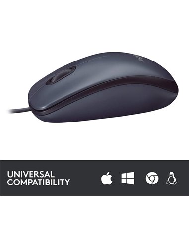 Мышь Logitech B100, Чёрный