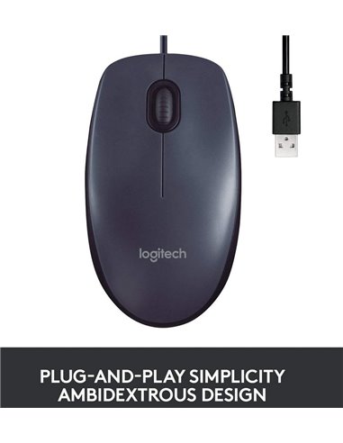 Мышь Logitech B100, Чёрный