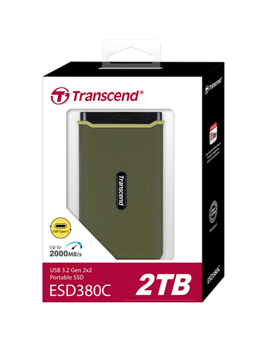 SSD portabil extern Transcend ESD380C, 2 TB, Verde (TS2TESD380C)