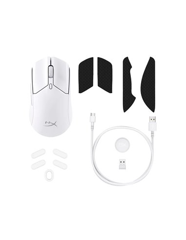 Gaming Mouse HyperX Pulsefire Haste 2 Wireless, Alb