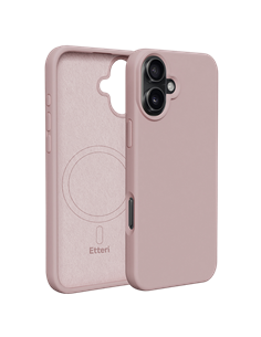Husă Etteri Silicone Mag case pentru iPhone 16 Plus, Light Pink