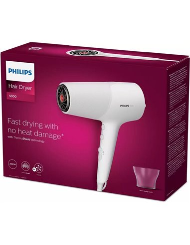Uscător de păr Philips BHD500/00, 2100 W, Alb