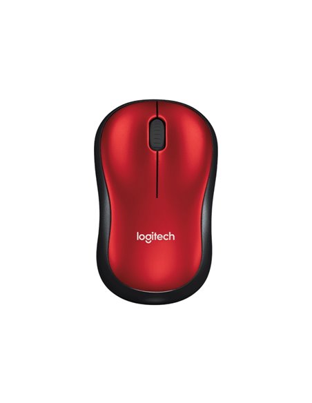 Беcпроводная мышь Logitech M185, Красный