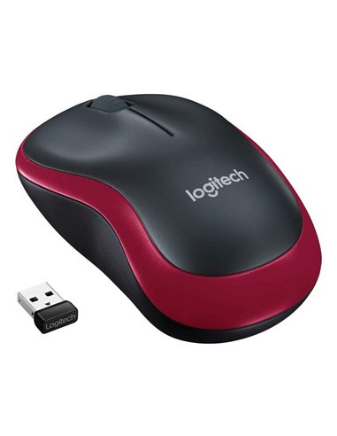 Беcпроводная мышь Logitech M185, Красный