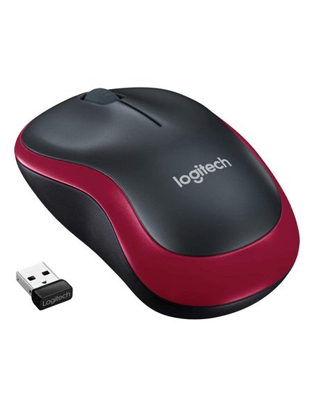 Беcпроводная мышь Logitech M185, Красный