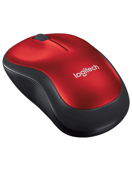 Беcпроводная мышь Logitech M185, Красный
