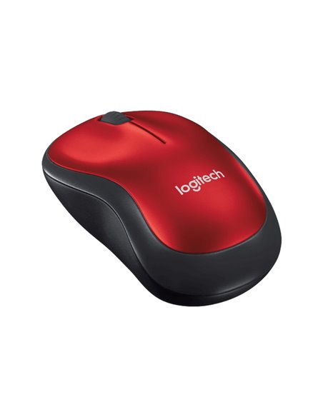 Беcпроводная мышь Logitech M185, Красный
