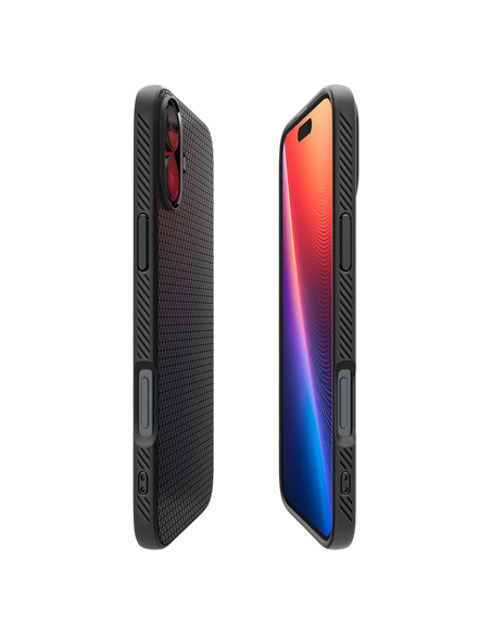Чехол Spigen iPhone 16 Plus Liquid Air, Матовый черный
