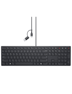 Клавиатура DELL KB525C, Проводное, Чёрный