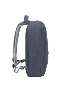 Rucsac pentru Laptop RivaCase Prater, 15.6", Poliester, Gri închis 2