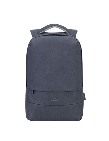 Rucsac pentru Laptop RivaCase Prater, 15.6", Poliester, Gri închis