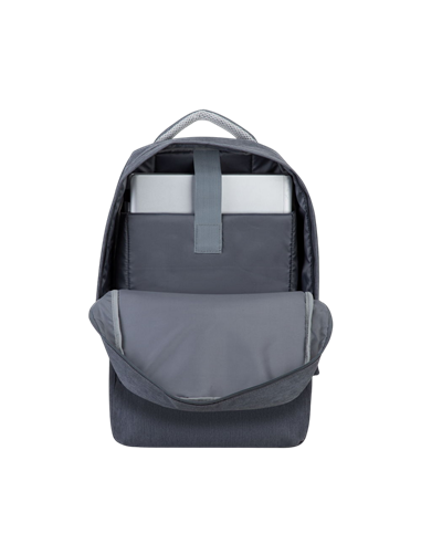 Rucsac pentru Laptop RivaCase Prater, 15.6", Poliester, Gri închis